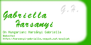 gabriella harsanyi business card