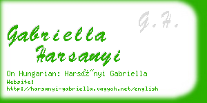 gabriella harsanyi business card